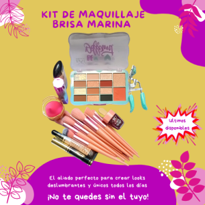 Kit de Maquillaje Brisa Marina – Completo, Práctico y Elegante